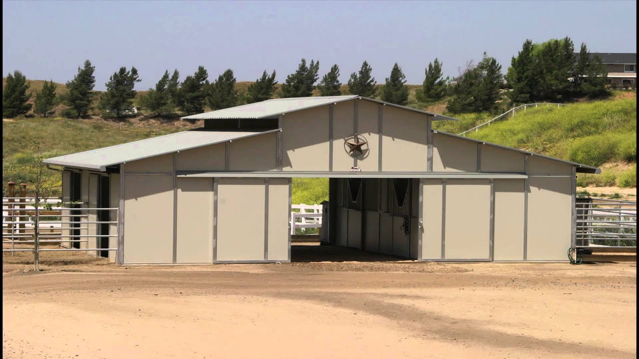 Image of a Single Breezeway Barn